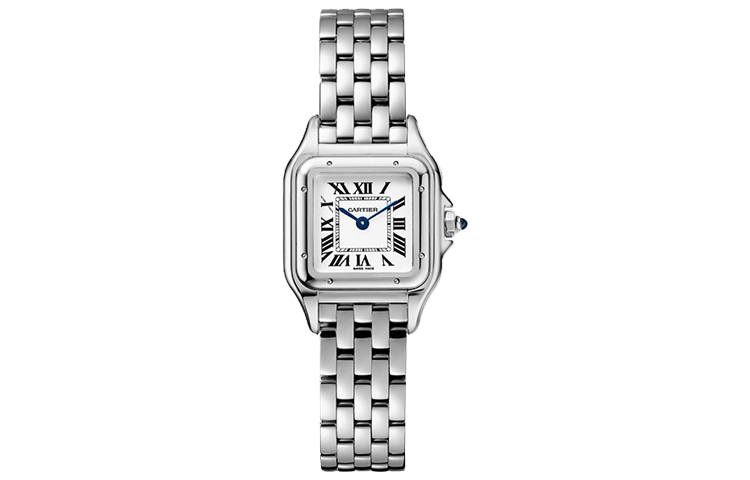 CARTIER Cheetah Collection Quartz Movement 30m Waterproof Women's Watch 22mm*30mm Silver Dial