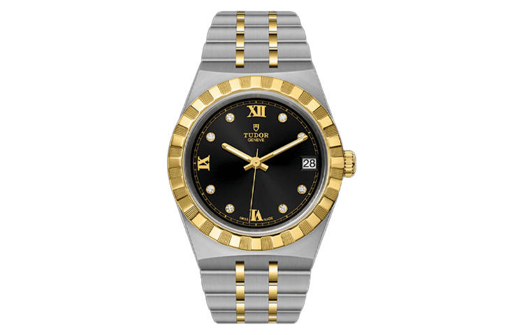 TUDOR Royal Collection Automatic Mechanical Movement 100m Waterproof Women's Watch 34mm Black Dial