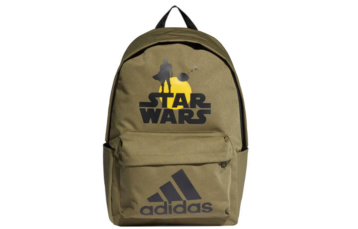 Adidas Adidas X Star Wars Collaboration Zip Closure Polyester Backpack Unisex Army Green
