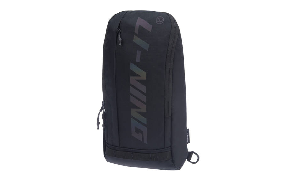 Li-Ning Li Ning Training Series Reflective Fabric Sling Bag Regular Unisex Black