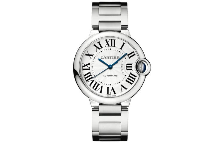 CARTIER Blue Balloon Collection Automatic Mechanical Movement Men's Watches Watch 36mm Silver Dial