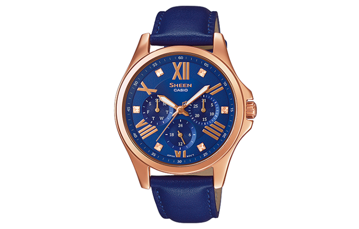 CASIO CASIO Women's SHEEN Blue Watch SHE-3806GL-2A