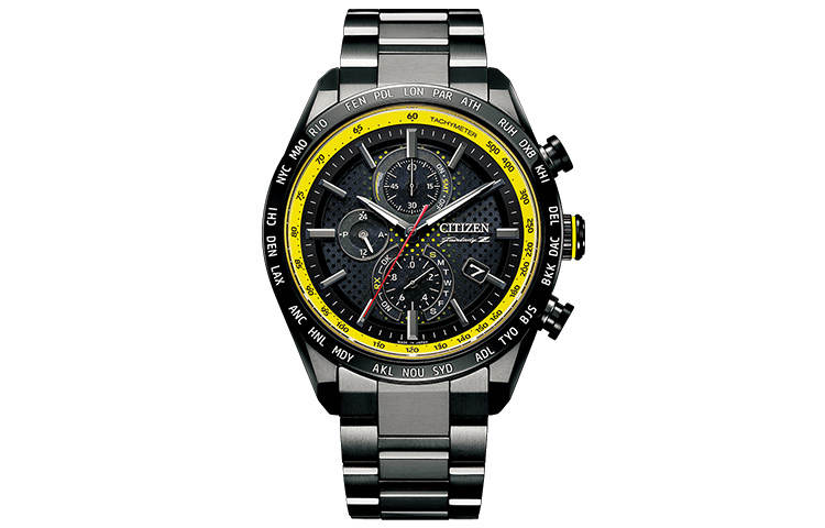 CITIZEN Anti Magnetic Quartz Movement Titanium Strap Watch Men's Watches Black Dial AT8185 89E