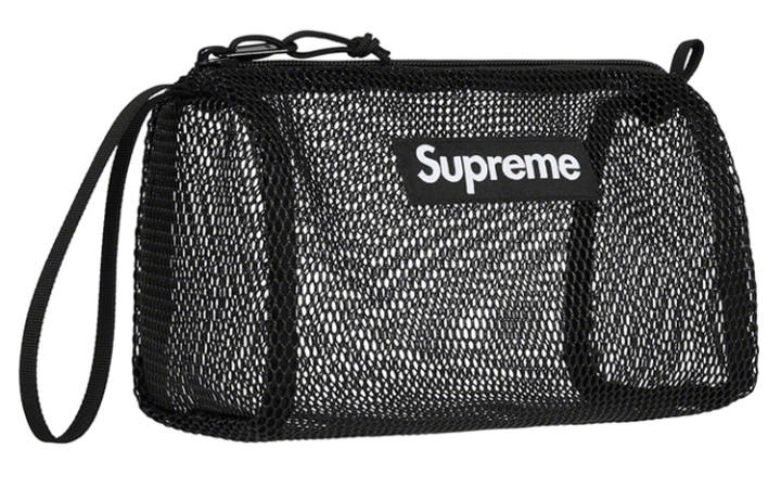 Supreme Supreme Nylon Makeup Bag Storage Bag Toiletry Bag Unisex Black