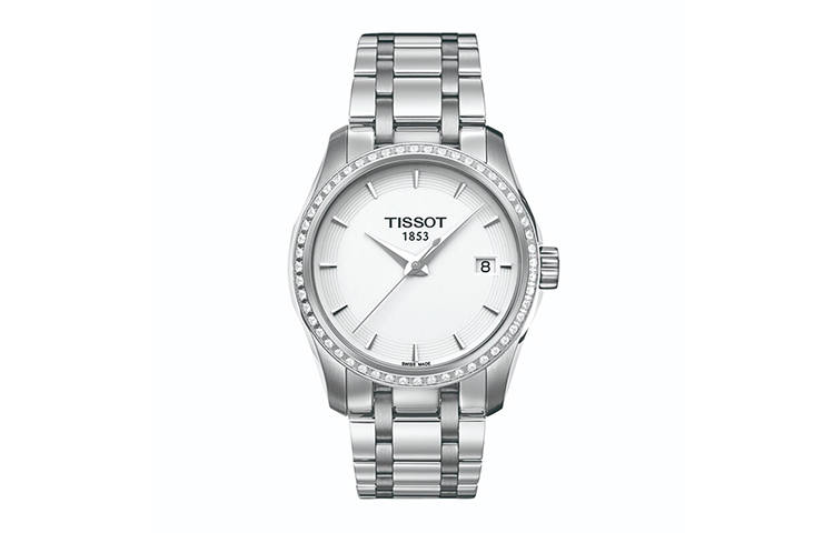 TISSOT T TREND Quartz Movement 100m Waterproof Women's Watch 32mm White Dial Stainless Steel Case