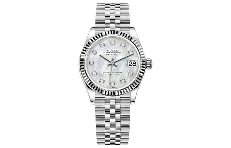ROLEX Automatic Mechanical Movement Women's Watch 31mm Mother of Pearl Color Watch Dial Steel Watch Case