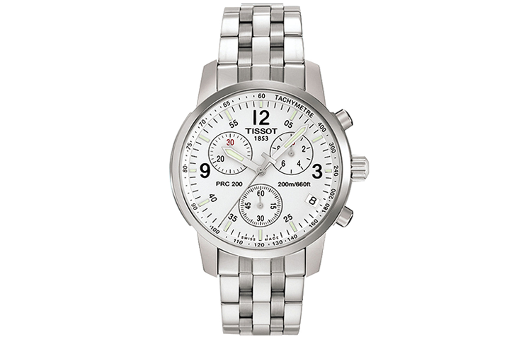 TISSOT Junchi 200 Collection Quartz Movement Men's Watches Watch 39.8mm White Dial Stainless Steel Case