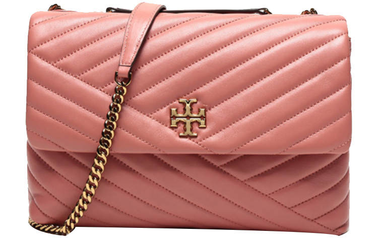 TORY BURCH Kira Sheepskin Crossbody Bags Large Women's Coral