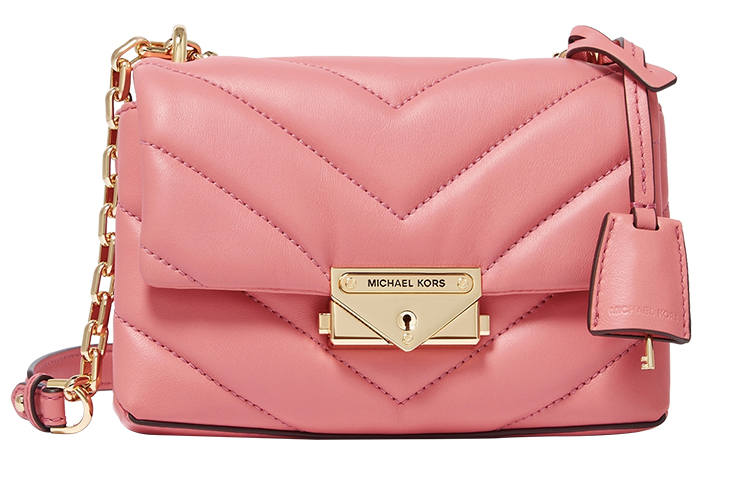 MICHAEL KORS Cece Sheepskin Crossbody Bag, Shoulder Bag Women's Light Rose Red