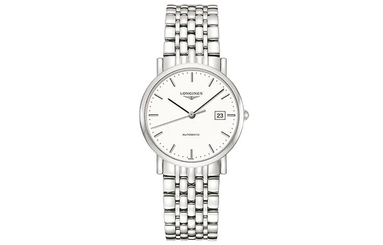 LONGINES Boya Collection Automatic Mechanical Movement 30m Waterproof Men's Watches Watch 34.5mm White Dial