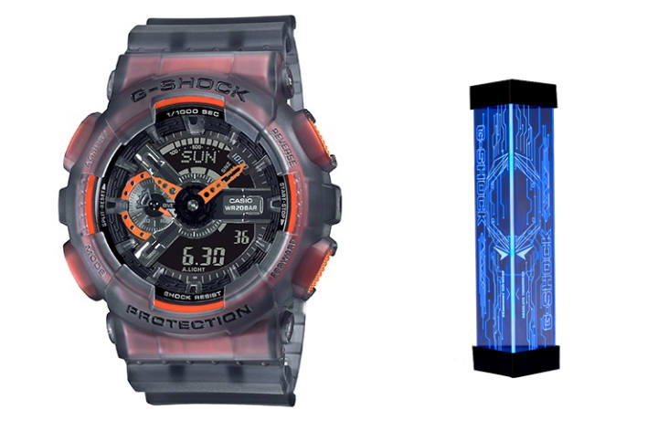 CASIO CASIO Men Liquid Crystal/Analog Dual Display Series Gray Watch GA-110LS-1APRE