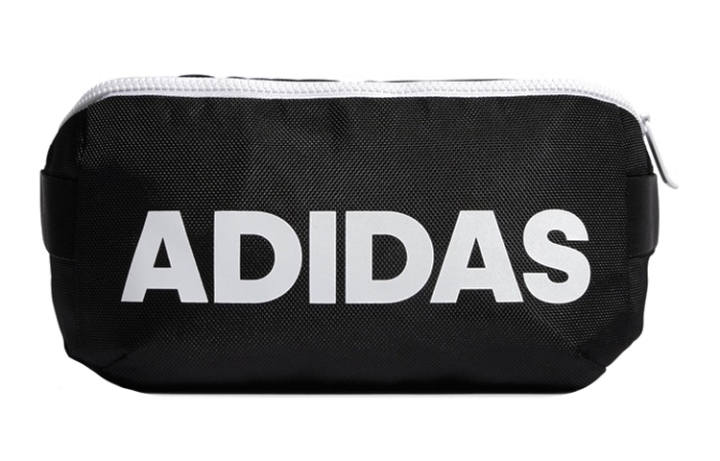 Adidas Adidas Polyester Crossbody Bag, Fanny Pack Regular Unisex Black/White Logo