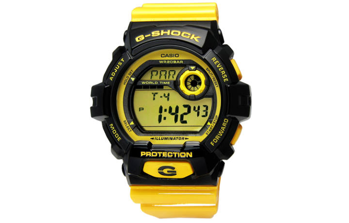 CASIO CASIO Quartz Movement Resin Strap Watch Men's Watches Yellow Watch Dial