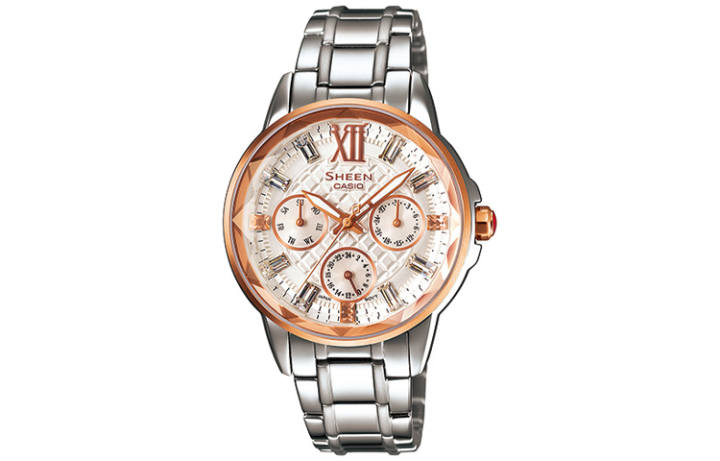 CASIO CASIO Women's SHEEN White Watch SHE-3029SG-7AU