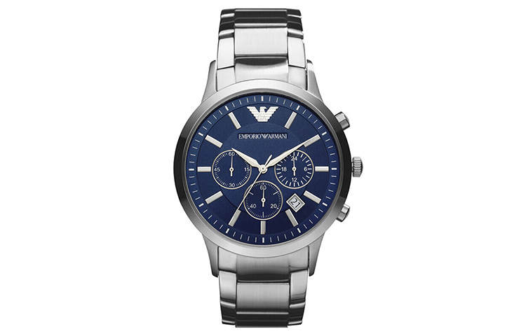 EMPORIO ARMANI RENATO Wrist Watches Quartz Movement Blue Dial Men's Watches