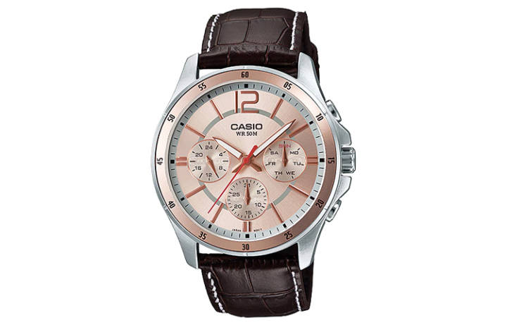 CASIO CASIO Men Standard Series Pink Watch MTP-1374L-9AV