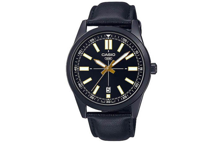 CASIO CASIO Men Standard Series Black Watch MTP-VD02BL-1E