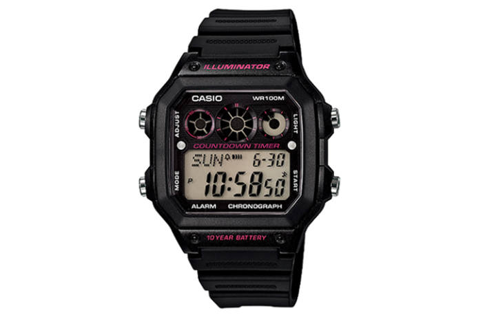 CASIO CASIO YOUTH Collection Square Digital Display Small Block Quartz Movement Resin Strap Watch