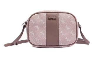 GUESS PU Leather Crossbody Bag Regular Women's Cherry Blossom Pink/Grape Gray Green