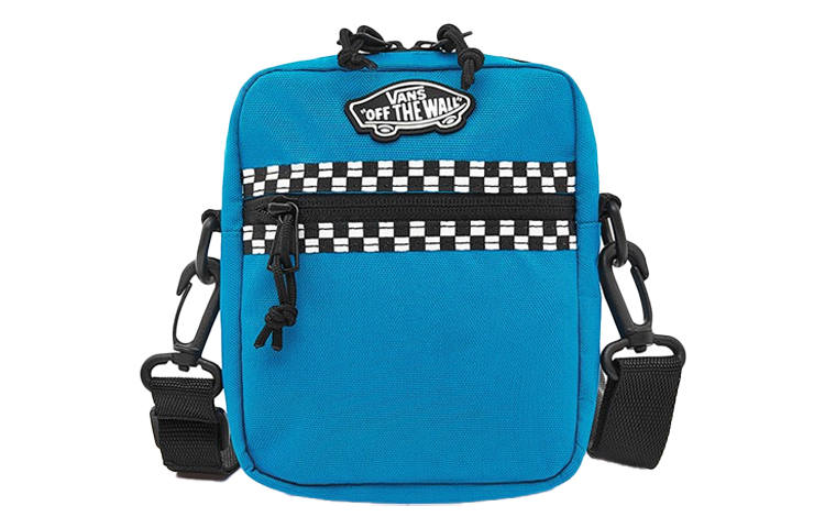 Vans Vans Polyester One Shoulder Handbag, Crossbody Bag Regular Unisex Blue