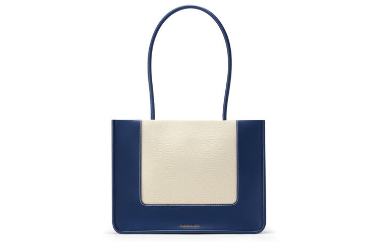 CHARLES&KEITH Polyurethane Synthetic Leather Tote Bag, Shopping Bag, Shoulder Bag Large Women's Multicolor