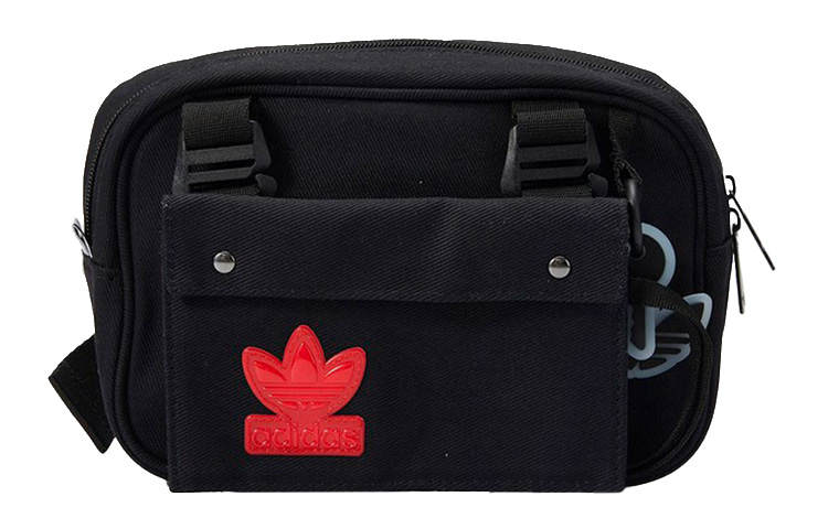 Adidas Originals Cotton Small Square Bag Camera Bag, Shoulder Bag, Crossbody Bag Regular Unisex Black