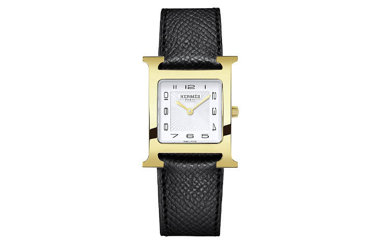 HERMES Heure H Wrist Watches Quartz Movement 30*26mm White Dial Women's Watch 30m Water Resistant