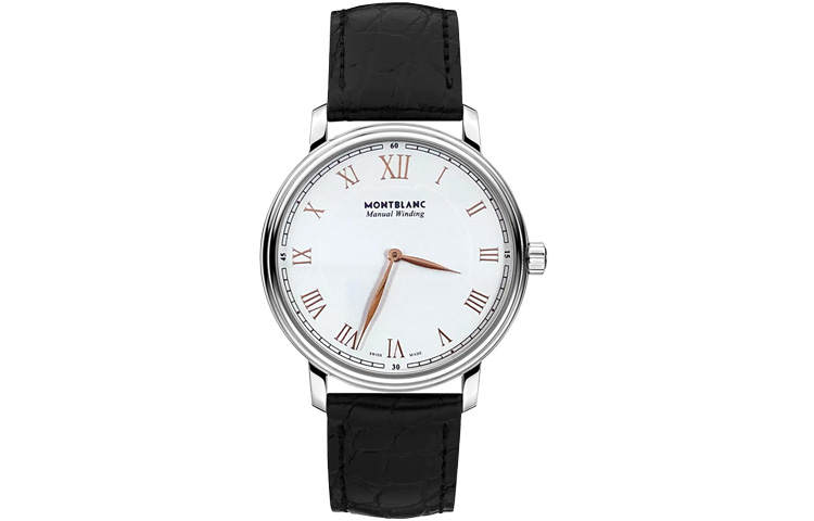 MONTBLANC Tradition Collection Manual Mechanical Movement Men's Watches Watch 40mm White Dial