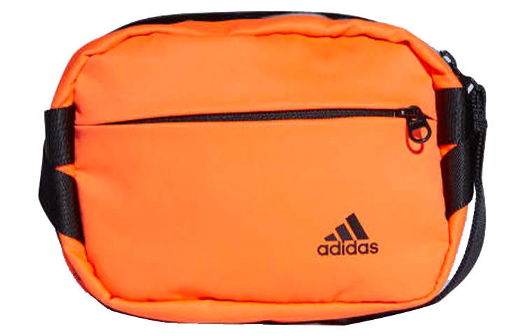 Adidas Adidas Athleisure Polyester Plain Weave Fabric Fanny Pack Sling Bag Crossbody Bag Small Unisex Orange