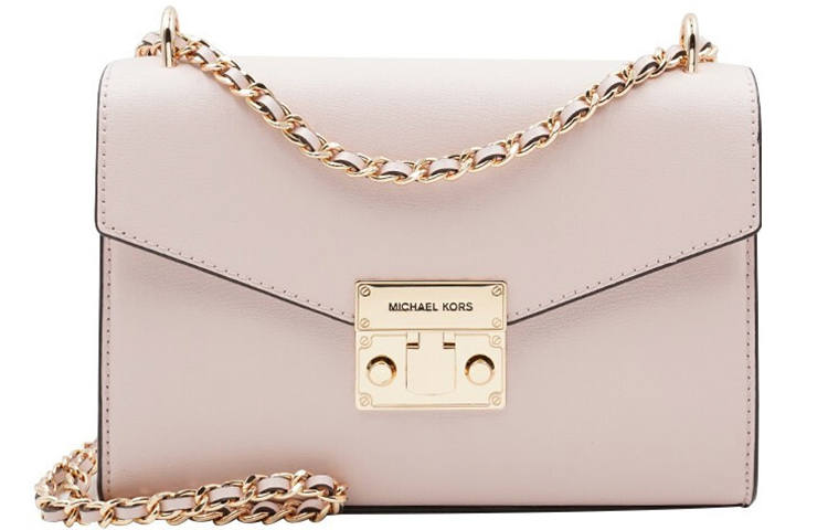 MICHAEL KORS Rose Leather Crossbody Bag, Shoulder Bag Regular Women's Pink