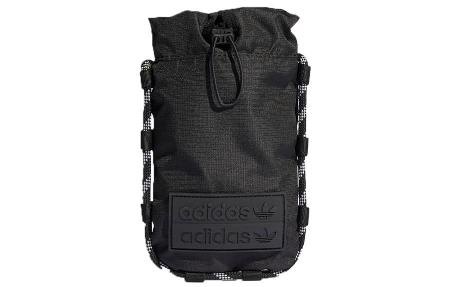 Adidas Originals Recycled Material Sports Bag, Coin Purse, Card Holder, Shoulder Bag Unisex Black