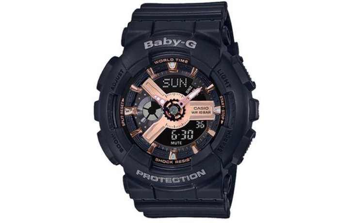 CASIO CASIO Women's BABY-G Black Watch BA-110RG-1A