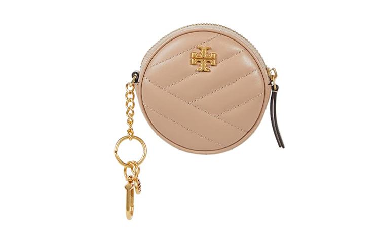 TORY BURCH Leather Coin Purse Women's Flesh Pink