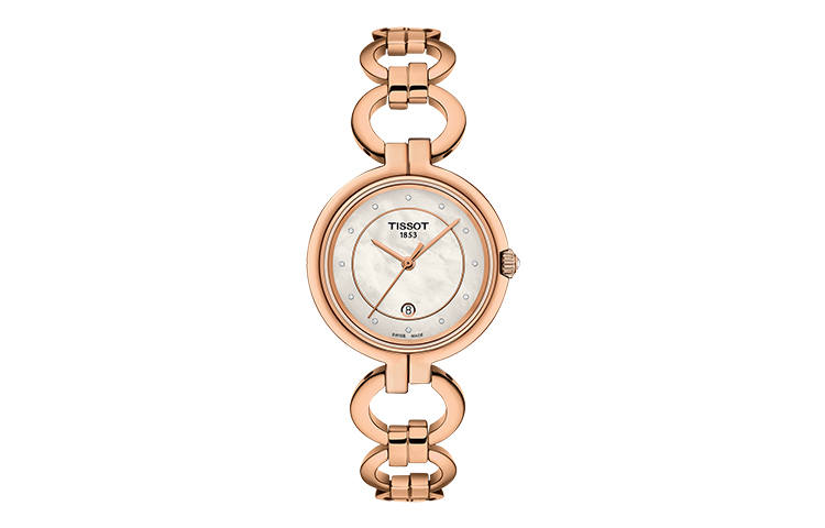 TISSOT Flamenco Collection Quartz Movement Women's Watch 26mm Mother of Pearl Color Watch Dial