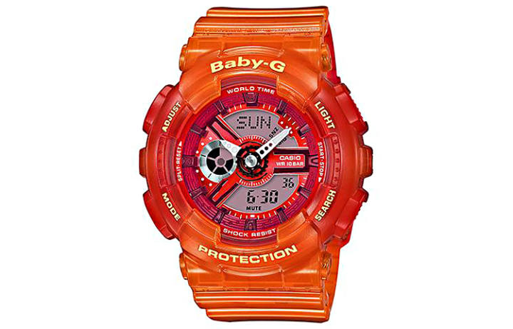 CASIO CASIO Women's BABY-G Orange Watch BA-110JM-4A