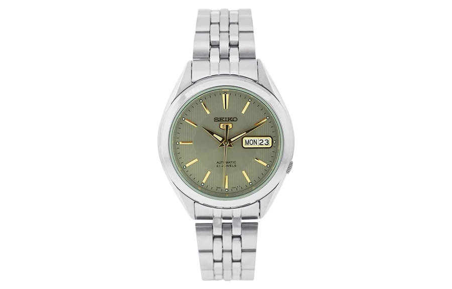 SEIKO Automatic Mechanical Movement Stainless Steel Strap Watch Men's Watches Green Dial