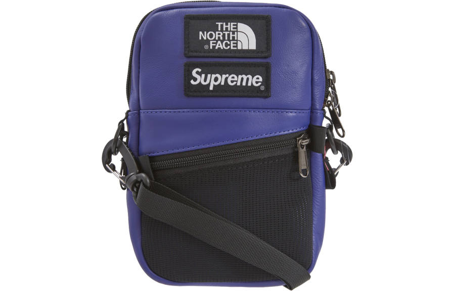 Supreme Supreme X The North Face/THE NORTH FACE Supreme FW18 Leather Sling Bag Crossbody Bag Regular Unisex Blue