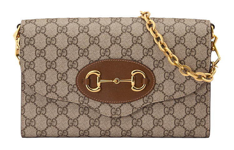 GUCCI Horsebit 1955 Canvas Shoulder Bag, Crossbody Bag Small Women's