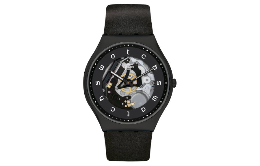 SWATCH SWATCH Unisex 42mm Skeleton Watch SS07B101