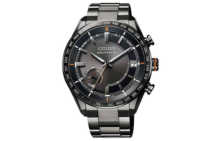 CITIZEN CITIZEN Quartz Movement Titanium Strap Watch Men's Watches Black Dial