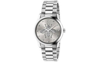 GUCCI G Timeless Collection Wrist Watches Quartz Movement Stainless Steel Watchband Silver Dial Men's Watches