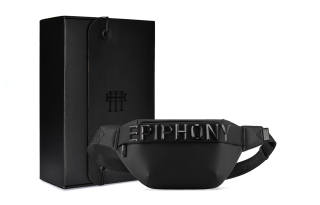 EPIPHQNY Pu Sling Bag, Fanny Pack Unisex Black