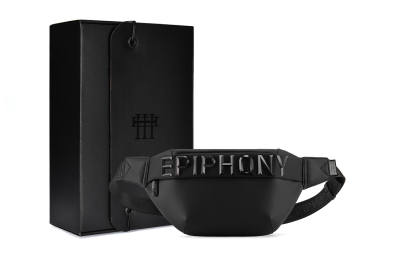 EPIPHQNY Pu Sling Bag, Fanny Pack Unisex Black