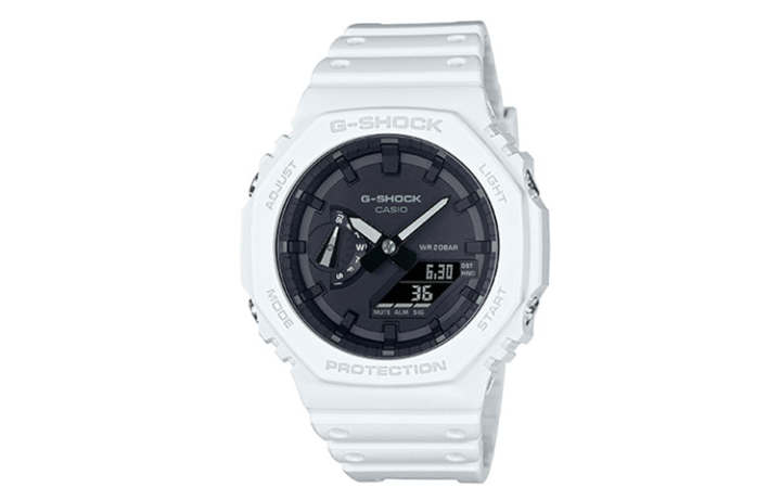 CASIO CASIO Men Liquid Crystal/Analog Dual Display Series 48.5mm Black Watch GA-2100-7APR