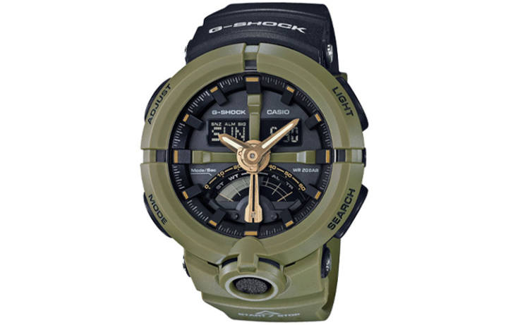CASIO CASIO Men Liquid Crystal/Analog Dual Display Series Black Watch GA-500P-3A