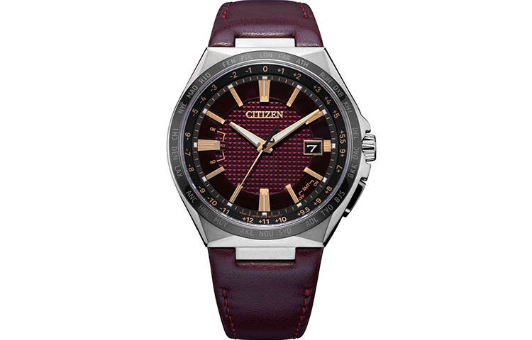 CITIZEN Ecology Drive Collection Light Powered Quartz Movement Watch Unisex Red Watch Dial