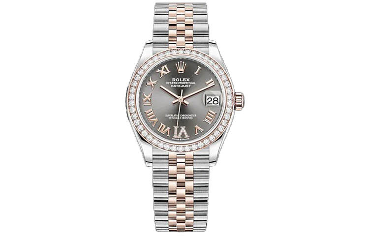 ROLEX Automatic Mechanical Movement Women's Watch 31mm Gray Dial