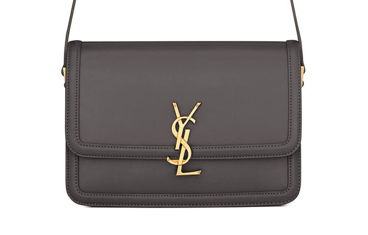 SAINT LAURENT SOLFERINO Leather Tofu Bag, Shoulder Bag, Crossbody Bag Medium Women's