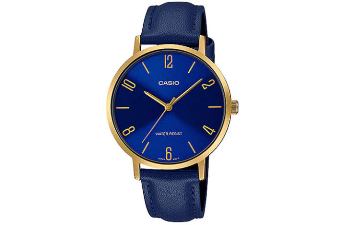 CASIO CASIO STANDARD Quartz Movement Leather Strap Watch Women's Watch Blue Dial