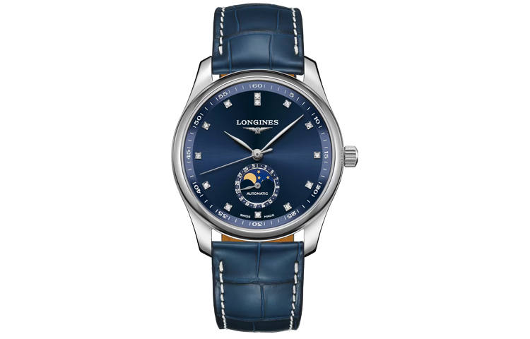 LONGINES LONGINES Master Collection Automatic Mechanical Movement Moon Phase Display Men's Watches Watch 40mm Blue Dial